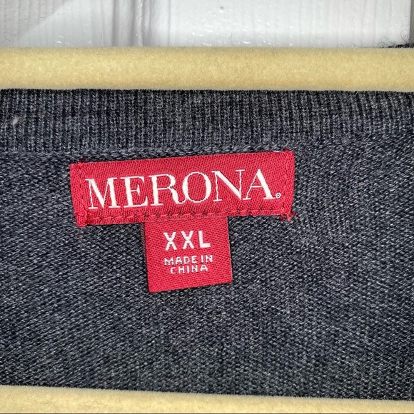 Dark Gray Merona Cardigan with Sequin Shoulder Detail, XXL - Picture 3 of 6